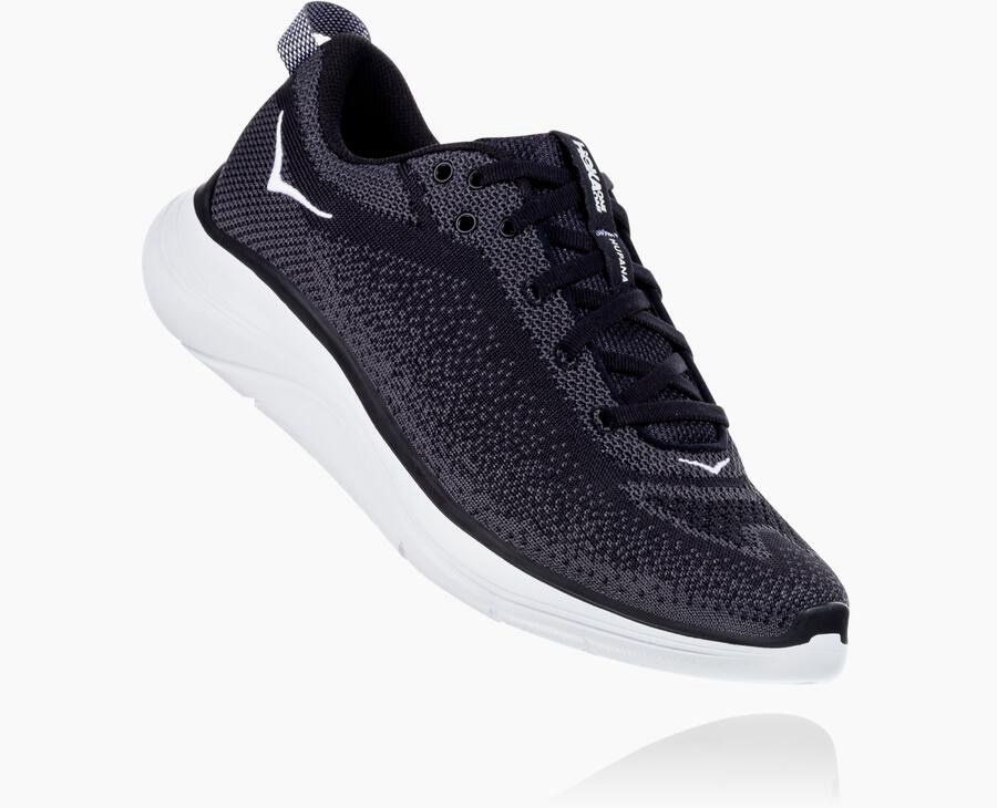 Tenis Hoka One One Feminino Pretas/Branco - Hupana Flow - 549-BYSJFM